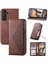 Samsung Galaxy M55 Günlük Kullanım Için Flip Case Standı Cüzdan El Kayışı Eşkenar Dörtgen (Yurt Dışından) 5