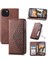 IPhone 15 Için Flip Case Artı El Kayışı Eşkenar Dörtgen Şekli Standı Cüzdan Günlük (Yurt Dışından) 1