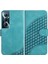 Realme C65 Flip Iş Geometrik Desen Pu Deri Flip Case (Yurt Dışından) 1