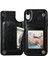 Kart Tutucu ile IPhone Xr Pu Deri Kickstand Kart Yuvaları Için Cüzdan Kılıf (Yurt Dışından) 5