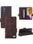 Toka Manyetik Cüzdan ile Samsung Galaxy Galaxy Kickstand Için Flip Case (Yurt Dışından) 3