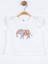 Kız Bebek Pamuklu Taşlı Fil Baskılı Tshirt 3