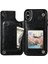 Kart Tutucu Kickstand Çift Manyetik ile IPhone Xs Max Için Cüzdan Kılıf (Yurt Dışından) 5