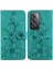 Oppo Oppo 12 Pro 5g Için Flip Case Kart Tutucu Manyetik Kabartmalı Zambak (Yurt Dışından) 1