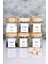 Etiketli Bambu Kapaklı 300 ml 6 Adet Kavanoz ve 6 Adet Mini Baharat Kaşığı - 12 Parça Baharat Seti 3