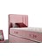 Pink Set (Baza+Yatak+Başlık) Tek Kişilik 120X200 cm 3