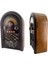 Retro Radyo Taşınabilir Bluetooth Speaker ve Hoparlör Ahşap Kaplama Klasik Antika Tarzı Iç ve Dış Mekan Multiband USB Girişli Dekoratif Klasik Radyo R-1950-BTL 5