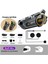 C50 Motosiklet Intercom Kask Kulaklık 1000 Mah Rgb Işıklı Bluetooth Kulaklık IP67 3