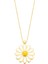 14 Ayar Altın Kolye Papatya Mineli Altın Kolye 45 cm Uzunluk 4