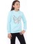 Kız Çocuk Kelebek Işlemeli Sweatshirt 1