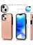 IPhone 14 Artı Pu Deri Çift Düğmeler Için Kart Tutucu Kılıf ile Cüzdan (Yurt Dışından) 2