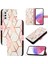 Samsung Galaxy M52 5g Mermer Desen Kickstand Cüzdan Pu Deri (Yurt Dışından) 5