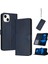 Kart Yuvası Saf Renk ile Toka ile IPhone 15 Kickstand Için Flip Case (Yurt Dışından) 1