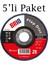 Flap Disk 180XP60 Zr 5'li Paket 1