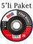 Flap Disk 180XP80 Zr 5'li Paket 1