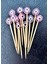 Pembe Nazar Boncuklu Kokteyl Sunum Kürdanı 12ADET 7cm Konsept Parti Süsü Doğum Günü Prenses Birthday Princess Pink Evil Eye Cocktail Stick NSCT0026 1