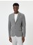 Kruvaze Blazer Ceket Slim Fit Kapaklı Çift Cep Detaylı 3