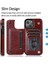 Kart Tutucu ile IPhone 14 Için Cüzdan Durumda Pu Deri Kart Yuvaları Kickstand (Yurt Dışından) 5