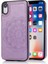 IPhone Xr Desen Çiçek Çift Düğmeler Için Kart Tutucu Kılıf ile Cüzdan (Yurt Dışından) 5