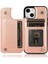 IPhone 15 Için Kart Tutucu Kılıf ile Cüzdan Çevirme Darbeye Dayanıklı Kabartmalı Çift (Yurt Dışından) 4