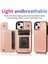 IPhone 13 Mini Çift Düğmeler Kabartmalı Pu Için Kart Tutucu Kılıf ile Cüzdan (Yurt Dışından) 3
