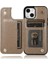 IPhone 13 Mini Çift Düğmeler Kabartmalı Pu Için Kart Tutucu Kılıf ile Cüzdan (Yurt Dışından) 2