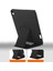Samsung Galaxy Tab S9 ile Uyumlu Kılıf Lüks Kadife Iç Kaplamalı Galaxy Tab S9 Suni Deri, Mıknatıslı V- Stand Tablet Arka Kapak (Siyah, Samsung Galaxy Tab S9) 3