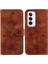 Oppo Oppo 12 5g Kabartmalı Zambak Manyetik Kart Tutucu Kickstand Için Flip Case (Yurt Dışından) 1
