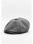 Erkek 8 Parça Pamuklu Newsboy Ingiliz Kasket Şapka Gri 1