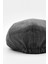 Erkek 8 Parça Pamuklu Newsboy Ingiliz Kasket Şapka Gri 4