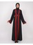 Uzun Kollu Oversize Kalıplı Geleneksel Kalın Noktalar Nakışlı Kadın Geniş Abaya M-3xl C100033 1