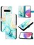 Samsung Galaxy S10 Için Kılıf Pu Deri Mermer Desen Kickstand Cüzdan (Yurt Dışından) 5
