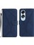 Oppo A60 4g Deri Cüzdan Dikiş Için Flip Case Kabartmalı Yumuşak Pu Yüksek (Yurt Dışından) 1