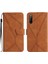 Sony Xperia 10 Vı Dikiş Için Flip Case Kabartmalı Yüksek Kaliteli Tpu Yumuşak (Yurt Dışından) 1