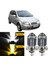 Chevrolet Kalos 2003-2007 Uyumlu Mercekli Far Ampulü LED Xenon Çift Renk Sarı-Beyaz Far Şimşek Etkili Csp LED Lamba Uzun Kısa 2 Adet Takım 1