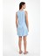 Kadın Angelica Sky Blue Regular Fit Jean Elbise(Tencel)™ 4