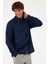 Erkek Nicolas Navy Regular Fit Keten Gömlek 2