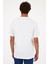 Erkek Vena Beyaz Logo Kabartma Baskılı Bisiklet Yaka Tişört 4