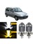 Citroen Berlingo Mk1 1996-2008 Uyumlu Mercekli Far Ampulü LED Xenon Çift Renk Sarı-Beyaz Far Şimşek Etkili Csp LED Lamba Uzun Kısa 2 Adet Takım 1