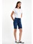 Kadın Gabriel Dark Blue Regular Fit Jean Şort 2