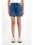 Kadın Sementa Bermuda Dark Blue Jean Şort 3