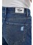 Kadın Sementa Bermuda Dark Blue Jean Şort 4