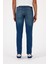 Erkek Edward Dark Blue Slim Straight Jean Pantolon 4