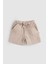 Organik Pamuk Müslin Erkek Çocuk Bej Şort Nefes Alabilir ve Rahat Tasarım 1