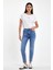 Kadın Jessica Med Blue Mom Jean Pantolon 1