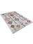Halı Gri Dörtgen Desenli Dijital Baskı Halı 2