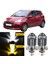 Hyundai I10 2007-2019 Uyumlu Mercekli Far Ampulü LED Xenon Çift Renk Sarı-Beyaz Far Şimşek Etkili Csp LED Lamba Uzun Kısa 2 Adet Takım 1