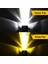 Honda Civic 1991-1995 Uyumlu Mercekli Far Ampulü LED Xenon Çift Renk Sarı-Beyaz Far Şimşek Etkili Csp LED Lamba Uzun Kısa 2 Adet Takım 5