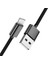 iPhone 6 6s 7 8 X Xs Xr 11 12 13 14 Pro Max Plus Uyumlu Örgülü Hızlı Şarj Kablosu Usb To Lightning Siyah 1