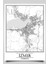 Izmir Şehir Haritası Çerçevesiz Poster-Harita Sanatı, Map Art Design 1